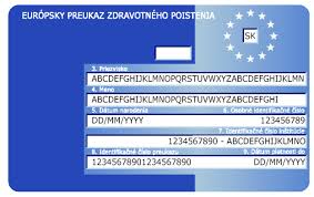 Európsky preukaz zdravotného poistenia Európsky preukaz zdravotného poistenia