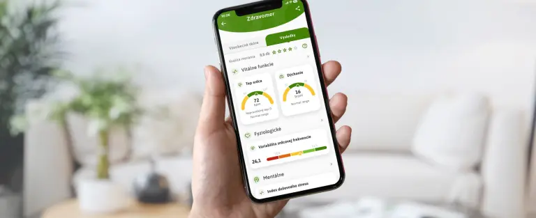 Zdravomer v mobilnej aplikácii