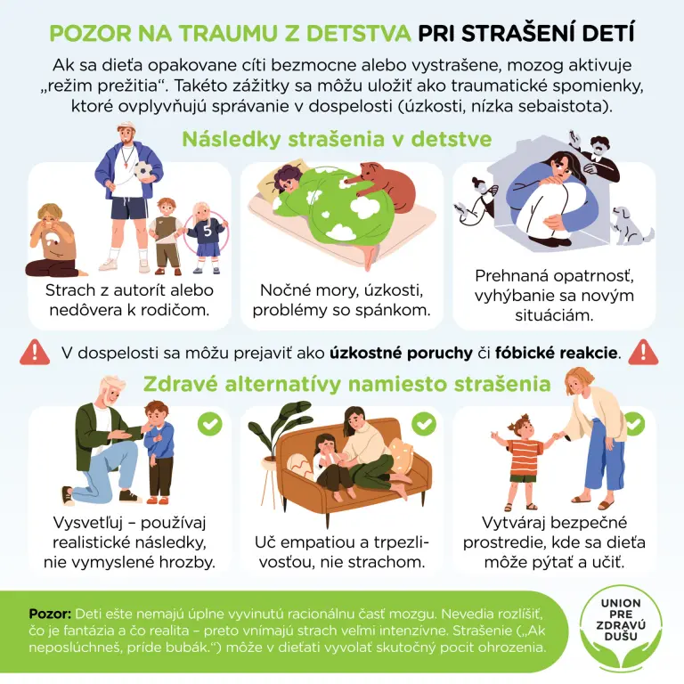 Pozor na traumu z detstva pri strašení detí