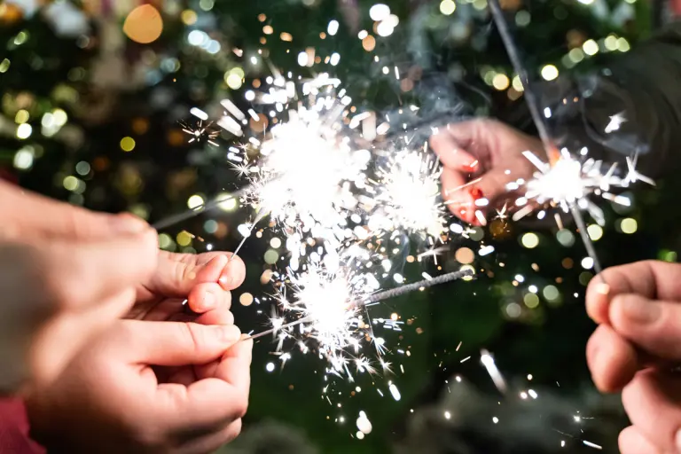 prskavky na Silvestra