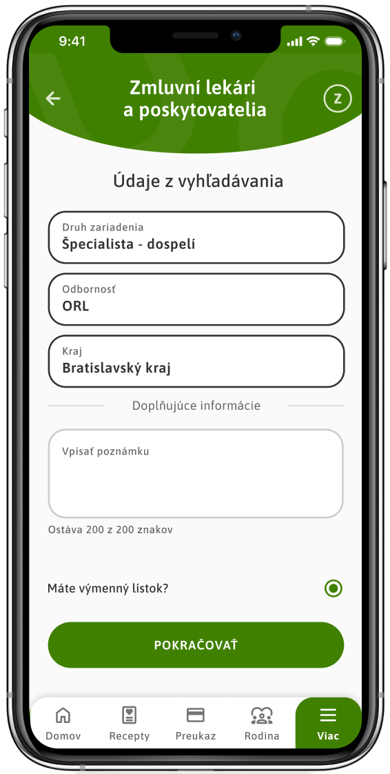 Vyplňte formulár