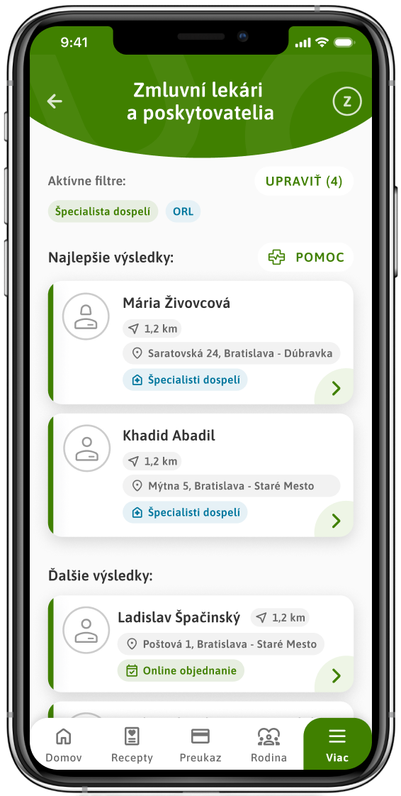 Vyžiadajte pomoc cez ikonu Pomoc
