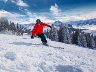 lyžovanie v rakúskych Alpách