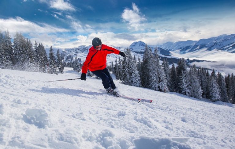 lyžovanie v rakúskych Alpách