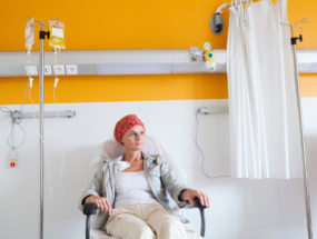 onkologická pacientka na chemoterapii