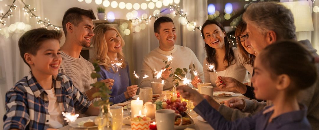 rodina na Štedrý deň
