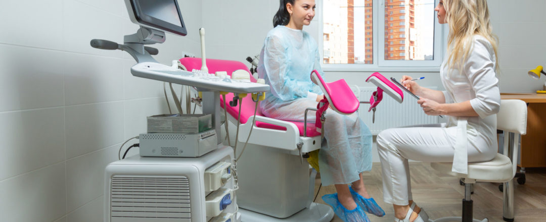 žena v gynekologickej ambulancii