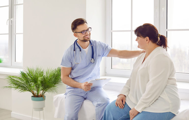 žena na preventívnej prehliadke