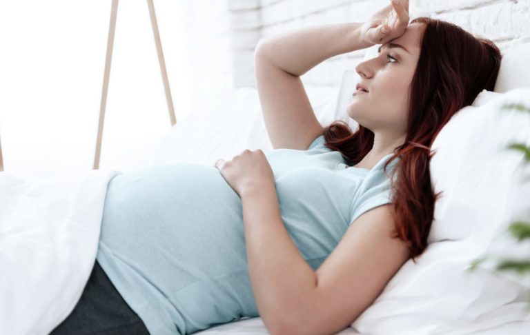 tehotná žena s problémami