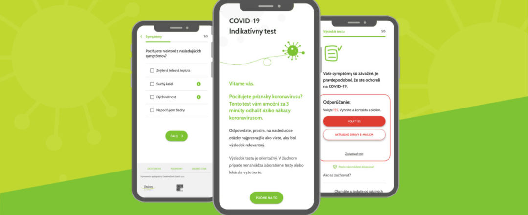 online test na koronavírus od Union zdravotnej poisťovne