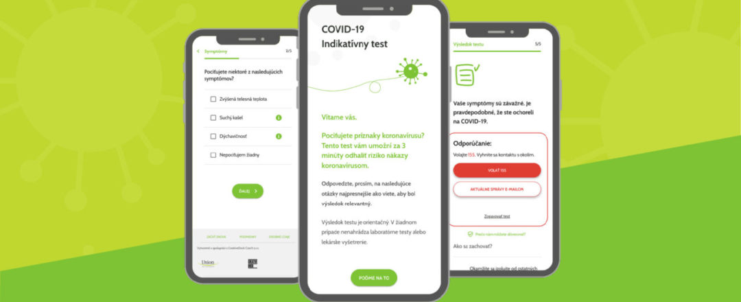 online test na koronavírus od Union zdravotnej poisťovne